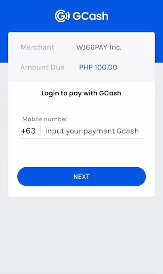 Step 4: Please fill in your phone number to pay with GCash