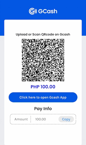 Step 5: Open your GCash app and transfer money using a QR code